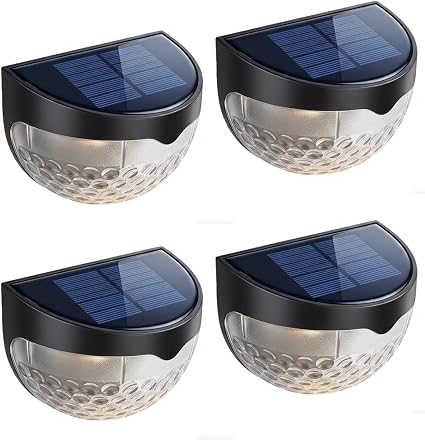 4 PACK SOLAR FENCE LIGHTS (24)