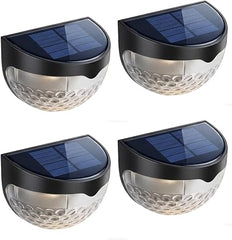 4 PACK SOLAR FENCE LIGHTS (24)